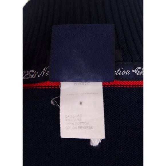 Paul & Shark Yachting Striped 1/2 Zip Sweater L Mens Navy Blue Collection $375 - Picture 11 of 15